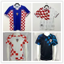 Croatia Retro Shirts SUKER Retro jerseys MODRIC MAJER Croatie 2023 GVARDIOL KOVACIC SUKER BROZOVIC Retro 1998 2002 Croacia SUCIC SUTALO Football Jerseys