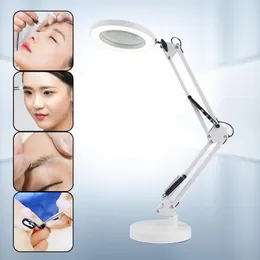 Table Lamps USB Bedside Clamp Magnifying Glass Eye Protection Study Lamp 3-color 10-speed Long Arm Indoor Light Dimming For Workbench