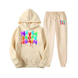 Męskie bluzy bluzy Rapper Youngboy nigdy więcej nie złamał garnitura mężczyzn HARAJUKU Bluza Kobiet Ubrania streetwearne Korean Hooded Set 230310