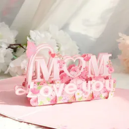 Karty podarunkowe 3D Dzień Matki Love Mom Greeting Kard