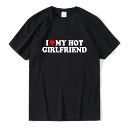 メンズTシャツヴィンテージ面白い私は私のガールフレンドTシャツ100％コットンカップルグラフィックTシャツ男性ボーイフレンドギフトカジュアルスポーツストリートウェア230310