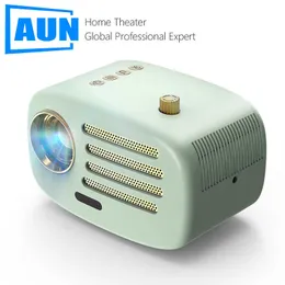 أجهزة العرض على المسرح المنزلي AUN PH30C LED MINI Portable Projector Sync Android iOS Phone 4K Video Game Beifer WiFi Smart TV R230306