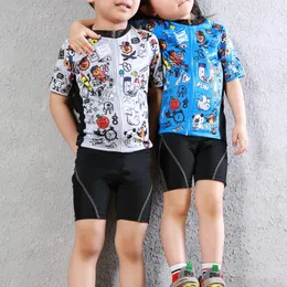 Гоночные куртки Сантик 2023 Детские велосипедные топы весны/летняя одежда скутера для мальчиков и девочек