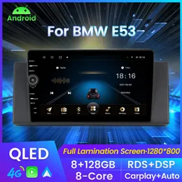 Android 11 QLED CAR DVDマルチメディア用BMW E53 X5 E39 5 1997-2006 BT RDS RADIO CANBUS DVR GPS CARPLAY DSP 8G 128G