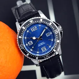 Klasyczne męskie zegarki skórzany pasek kwarcowy zegarek z mechanizmem życia wodoodporny obróć ramkę zegarek na co dzień projekt świecący męski zegar Montre De Luxe