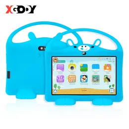 XGODY 7 pulgadas Tableta de niños Android 9 para niños Estudio de entretenimiento 16 GB ROM Quad Core Wifi Cámara dual con tabletas PC Case