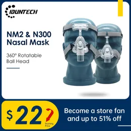 Cessação de ronco NM2 Auto CPAP Máscara nasal Respirador de silicone 3 Almofada de tamanho com faixa de cabeça de cabeceira ajustável para apneia do sono Anti 230309