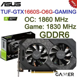 ASUS TUF GTX1660TI 6G EVO Gaming GTX1660S O6G Karty graficzne GDDR6 14000MHz 192-bitowe wydobycie Place-Me GPU Karta wideo Nowa
