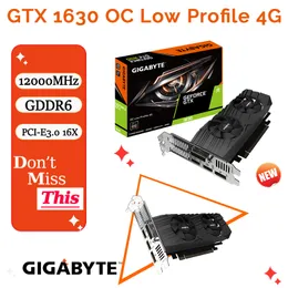 Nvidia gigabyte geforce gtx 1630 OC 저렴한 프로필 4G 1630 그래픽 GDDR6 64 비트 비디오 카드 GPU 지원 AMD Intel Desktop CPU New