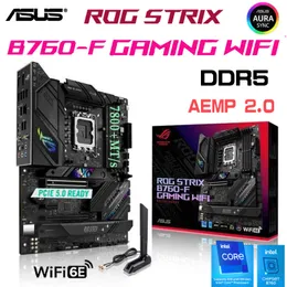 Asus Rog Strix B760-F Gaming Wi-Fi DDR5 Поддержка материнской платы 12-й 13-й генерал CPU M.2 128GB LGA 1700 Intel B760 ATX Placa Mae