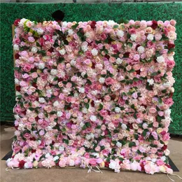 Decorative Flowers SPR Customizable Artificial Rose Flower Wall For Wedding Decoration