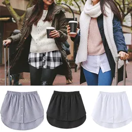 Skirts Shirt Extenders Layering Fake Top Lower Sweep Extender Asjustable Mini Skirt for Women Girls NOV99 230310