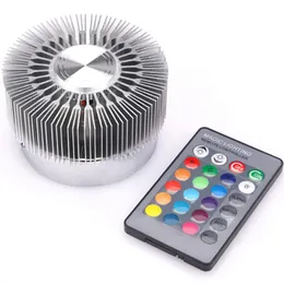 Surface Mounted LED Wall Lamp Embeded RGB Effect Lamp Sunflower Projection Rays Remote Control Corridor Light 3W