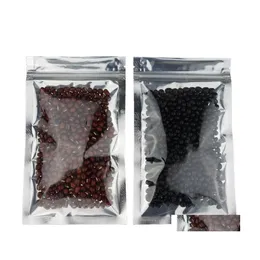 Portadores de favor 100pcs/lot lombo de alumínio plástico com zíper selvagem com zíper de embalagem seca bolsa de armazenamento sedimento self smell Sacos Pac Dhk4r