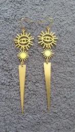 Dangle Earrings All Seeing Eye Geometric Spikes Drop Party Women Jewelry Accessories