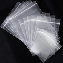 Wholesale Plastic Zip Poly Bags Clear 10C Mil Clear Zipper Bag Resealable Storage Baggies Suitable for Jewelry Candy Coin 100pcs/lot
