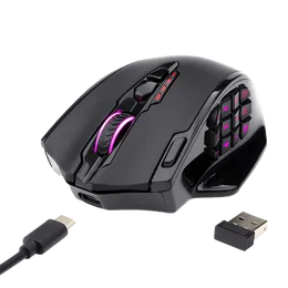 n m913 Impact elite mouse de jogos sem fio com 16 botões programáveis ​​16000 dpi 80 h bateria e sensor óptico