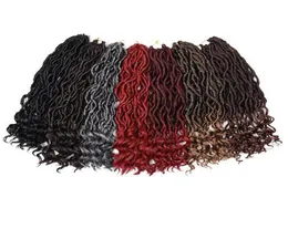 5pcs Faux Locs Cabet Hair Hair Deep Wave Braiding Hair With Ends Endsed Crochet Deusa Locs Locs Branças sintéticas Extensões de cabelo 184653539