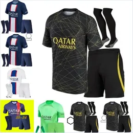 2022 2023 2024 PsGs Paris MBAPPE Soccer Jerseys 22 23 24 WIJNALDUM SERGIO RAMOS HAKIMI MARQUINHOS KIMPEMBE WIJNALDUM Maillots De Football Shirt Men Kids Kit