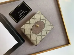 Designer Luxury Leather Bifold Wallet Card Holder 476420 Komplett med låda