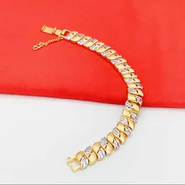 Armbänder 24K Halbmond-Damenarmband aus Goldimitat