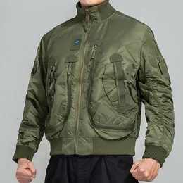 Giacche da uomo Giacca da volo da uomo Cappotto bomber Abbigliamento da uomo militare Air Force One Pilot Giacca da baseball Primavera Autunno Giacca a vento Outwear 3XL 230311