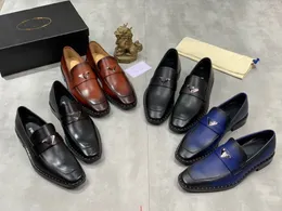 P6 / 10 Modelo Zapatos de diseñador de lujo Nuevos zapatos Oxford de retales de gamuza puntiagudos para hombre Vestido de fiesta de boda formal Zapatos de regreso a casa Tenis Masculino