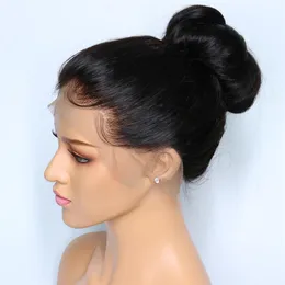 360 spets frontal peruk med babyhår 150% brasiliansk remy hår spets front människohår peruker för svarta kvinnor210H