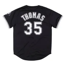 Zszyte koszulki baseballowe 35 Frank Thomas 8 Bo Jackson 1993 Mężczyźni Kobiet Młodzież S-4xl Classics Retro Jersey