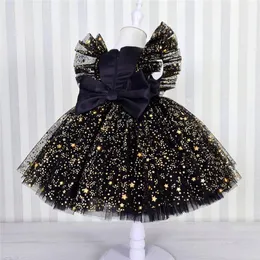 Abiti da ragazza Abito da principessa per bambina per neonate con paillettes Festa di compleanno Tutu Abito da ballo Bambino Bambini Maglia di pizzo Elegante Matrimonio Battesimo