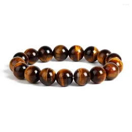 Strand Charm Natural Stone Bracelet Fashion Tiger Eye Mind's Women Minimalist Beaded Men Men