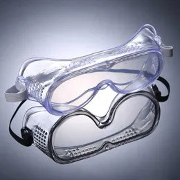 PC Clear AntiFog Safety Goggles Eye Chemical Face Antipollution Dustproof And Splashproof Glasses Personal Protection Tools