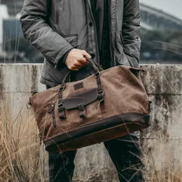 Stuff Sacks Mode Vintage Casual Männer Reisetaschen Männlich Outdoor Große Kapazität Tasche Leinwand Handtaschen Duffle Bag Weekender Tasche Reise Mann 230311