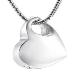 LkJ9960 Silver Tone Blank Heart Cremation Pendant Hold Love One Ashes Memorial Urn Locket Funeral Casket for Human Ashes244q