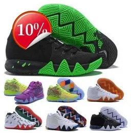 2023 Top OG2022 Kyrie Men Basketball Shoes 4 4S Halloween Confetti ankle Taker BHM المساواة Mamba Light Black Man Baskets Sneakers Size 40 - 46 Krw5