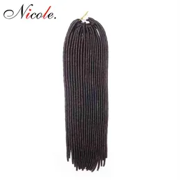 Whole 20 Inch Faux Locs Crochet Kanekalon Braids Human Hair Extensions 18 Strands Pack Synthetic Weave For Black Women2792