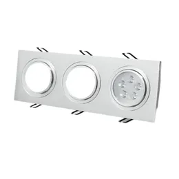 Drei-Kopf-Beleuchtungszubehörhalter MR16-Lichthalter GU10-Spotlicht-Getränkehalter LED-Lichtbecher Gesichtsring Eingebetteter Lampenhalter 3-Kopf-Quadrat crestech168
