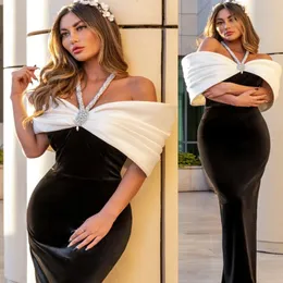 2023 Arabski Aso Ebi Ebi Shaath Black Promowe sukienki na bal