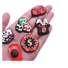 Cartoon PVC charms Garden Shoes hole slipper Accessories Shoe Decorations For Croc Jibz Charm Kids boys girls game Wristband button