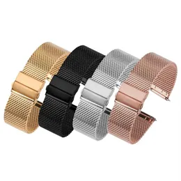 Watch Bands 22mm 18mm Strap 20 Mm Stainless Steel Fast Release Band Universal For Milanese Bracelet Replacement252p