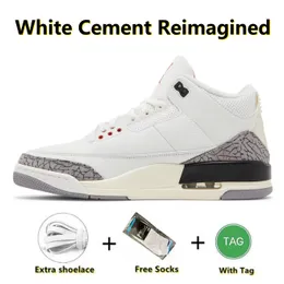 Jumpman 3 3S Mens Womens Basketball Shoes White Presented Summit White Fire Red Black Cement Gray DN3707-100 Men Women Travels Swatch Switch Switch Switch Sweets 36-47