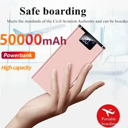 50000mAh Qi Wireless Power Bank كبير السعة المحمولة شاحن الهاتف الشحن السريع لشاحن Xiaomi Samsung iPhone13