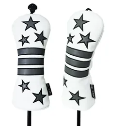 Diğer Golf Ürünleri 1 PCS Golf Club Headcover için Sürücü Fairway Hybird Ahşap Kafa Kapağı Basit Dayanıklı PU Deri 230311