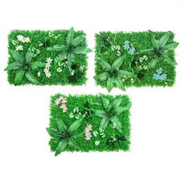 Decorative Flowers 40x60cm Artificial Green Wall Stage Backdrop Background Decor DIY Greenery 3D For Outdoor Party Outside Birthday Wedding