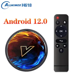 Vontar H1 Android 12 TV -låda Allwinner H618 Quad Core Cortex A53 Support 6K 4K BT WiFi6 Google Voice Media Player Set Top Box
