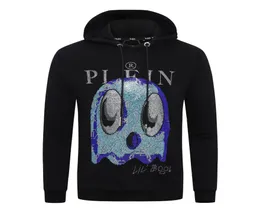 Plein Bear Brand Men039sパーカースウェットシャツ暖かい厚いスウェットシャツHiphopルーズ特性パーソナリティPP Skull Pullover7873744