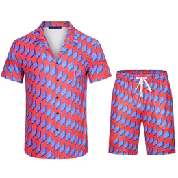 2023 Modne męskie dresy dla damskiej Summer Casual Shirt Designer Designer Men's Printed Shirt Krótki styl garnitur Hip Hop Street Sportswear G1