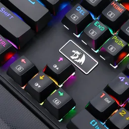 n K567 RGB-Hintergrundbeleuchtung, 104 Tasten, mechanische Tastatur, Handballenauflage, blaue Schalter, Gaming-Tastatur für Gamer für Laptop-PC-Gamer