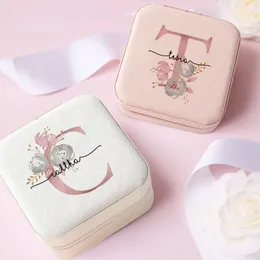 Jewelry Boxes Personalize Jewelry Box Gifts Custom Jewellry Case with Name Bridesmaid Proposal Christmas Holiday Gift Birthday Customised Box 230310