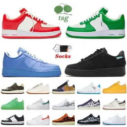 Mujeres Diseñador de hombres Zapatos casuales AF1S OG 1 Tiffany Blue Comet Red Green Team Royal MCA Azul Brown White DZ1382-001 Forses Skeleton LX UV Reactive Sneakers Entrenadores LHQ1
